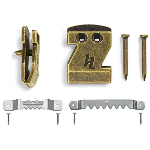HangZ 34052 Sawtooth Picture Hook and Hanger Kit, 20lb