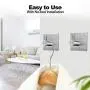 Adhesive Wall Hooks,4 Pack of Stainless Steel 3M Removable Wall Stick Hangers Adhesive Wall Hooks,4 Pack of Stainless Steel 3M Removable Wall Stick Hangers