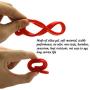 Wind-Proof Buckle Silicone Hook, 4 Pcs Clothes Hanger Fixed Hook(Red and Green)