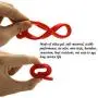 Wind-Proof Buckle Silicone Hook, 4 Pcs Clothes Hanger Fixed Hook(Red and Green) Wind-Proof Buckle Silicone Hook, 4 Pcs Clothes Hanger Fixed Hook(Red and Green)