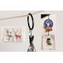 yueton 60pcs Black Metal Hook Clips Hanging Curtain Clip Hanger