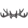 Vintage Cast Iron Deer Antlers Wall Hooks by Comfify | Antique Finish Metal Clothes Hanger Rack w/Hooks | Includes Screws and Anchors Vintage Cast Iron Deer Antlers Wall Hooks by Comfify | Antique Finish Metal Clothes Hanger Rack w/Hooks | Includes Screws and Anchors