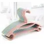 10pcs Colorful Hanger Trousers Clothes Outdoor Non-Slip Children Kids Baby Arc Hook Rack Drying Clothes Portable Plastic Tool Random Color