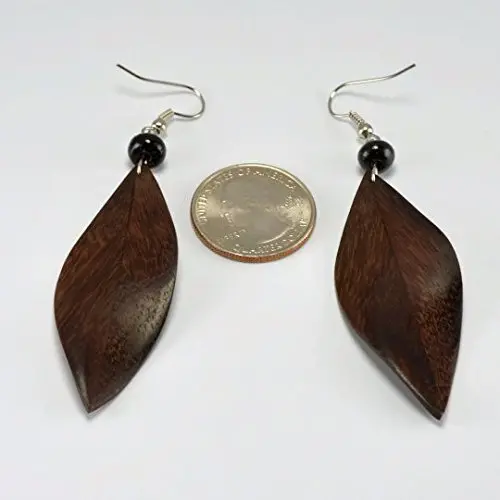 Feather Earrings ? Hanger Earrings - Sono Wood Feather Earrings ? Hanger Earrings - Sono Wood