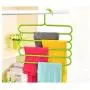 10pcs Random Color 5 Layers Pants Clothes Hangers Non-Slip Multifunctional Clothes Hangers Multilayer Tie Scarfs Magic Hanger Home Organizer 10pcs Random Color 5 Layers Pants Clothes Hangers Non-Slip Multifunctional Clothes Hangers Multilayer Tie Scarfs Magic Hanger Home Organizer