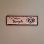 Beagle Dog Sign, Animal Lover Gift, Dog Decor, Saw-tooth Hanger Installed, Dog House Decor, Laser Engraved Great Quality, Oil Finish