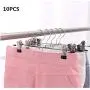 10PCS New Hangers for Clothes Stainless Steel Clip Stand Hanger Pants Skirt Kid Clothes Adjustable Pinch Grip Cabide