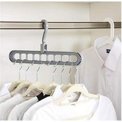10pcs Random Color Multi-Port Support Circle Clothes Hanger Clothes Drying Rack Multifunction Plastic Scarf Clothes Hangers Hangers Decoration