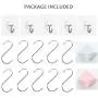 ORYXBOOST 17Packs Adhesive Hook Kitchen Wall Hook- 10Pcs Heavy Duty S Hooks, 5Pcs Coat Hooks, 2Pcs Plastic Adhesive Hooks for Plugs Toothbrush (17PCS - Silver) ORYXBOOST 17Packs Adhesive Hook Kitchen Wall Hook- 10Pcs Heavy Duty S Hooks, 5Pcs Coat Hooks, 2Pcs Plastic Adhesive Hooks for Plugs Toothbrush (17PCS - Silver)