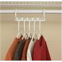 10pcs 5 Hole Magic Hanger Space Saving Hanger Plastic Cloth Hanger Hook Organizer Wardrobe Save Practical Hook