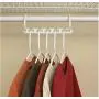 10pcs 5 Hole Magic Hanger Space Saving Hanger Plastic Cloth Hanger Hook Organizer Wardrobe Save Practical Hook