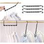 10pcs Random Color Magic Multi-Port Support Circle Clothes Hanger Clothes Drying Rack Multifunction Plastic Clothes Hangers Home