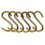 20-Pieces S Shaped Hooks TOPIND Hanging Hooks Chrome and Bronze Plated for Jewelry Gardening Tools for Plants, S Hooks Kitchen Pot Pan Hanger Clothes Storage Rack (Bronze Color)