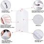 UOUEHRA Moth Proof Garment Bag 40 inch Lightweight Clear White PEVA Breathable Suit Bags (Set of 6) with Study Full Zipper for Suit Clothes Storage Closet