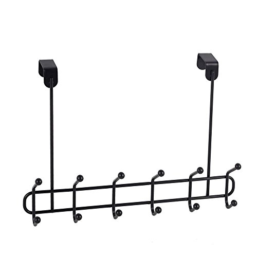 Neat-O Over The Door Hanger 12 Hook Organizer Holder Rack (Black) Neat-O Over The Door Hanger 12 Hook Organizer Holder Rack (Black)