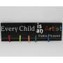 Every Child is an Artist Sign, Pablo Picasso Quote Kids Artwork Display Hanger, Children Room Art Hanging Holder Wood Sign, Kids Decor Gift