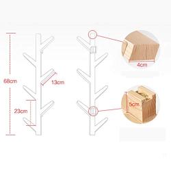 LING AI DA MAI Wall Solid Wood Shelf Wall Wallpaper Simple Hanger Wall Hanger Bedroom Living Room Hanger Multifunctional Hanger