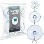 All-Purpose Suction Cup Hooks [10PK Combo Set] Powerful Window Suction Cups with Hooks Use to Hang On Glass, Windows, Doors, Mirrors, Tiles. Set Includes: 2 Large, 4 Medium, 4 Small