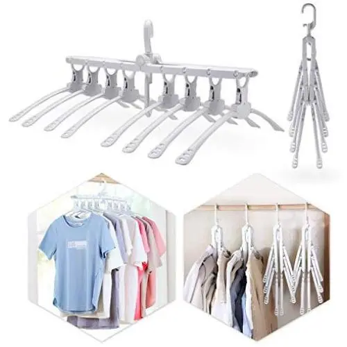 Haphome Hangers Space Saving Non-Slip Multi-Function Magical Suit (1-Pack) Ultra Thin Space Saving 360 Degree Swivel Hook Strong Durable Clothes Hangers Hold Up-to 30 Lbs (White, 8) Haphome Hangers Space Saving Non-Slip Multi-Function Magical Suit (1-Pack) Ultra Thin Space Saving 360 Degree Swivel Hook Strong Durable Clothes Hangers Hold Up-to 30 Lbs (White, 8)