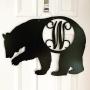 Monogram Bear Door Hanger - Country Mountain Door Hanger - Black Bear Wreath - Black Bear Door Decoration - Mountain Door Wreath Monogram Bear Door Hanger - Country Mountain Door Hanger - Black Bear Wreath - Black Bear Door Decoration - Mountain Door Wreath