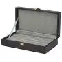 Decorebay Executive PU Crocodile Leather Cufflink Case and Ring Storage Organizer and Jewellery Boxes for Men (Brown)