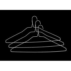 Hanger Honcho Wire Hangers in Bulk - 100 White Metal Hangers - 18 Inch Thin  Standard Dry Cleaner Coated Steel