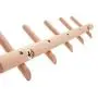 YOYAI Wood Coat Rack Wall Mounted Wall Rack with Hooks Hat Rack Towel Hanger Wood Wall Hooks Hanger with Pegs Entryway Bedroom Bathroom（Beech Wood,5 Hooks）