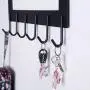 Door Hanger Hook- 6 Over Door Hooks, Over The Door Hook Hanger for Clothes Hat Coat, Bathroom Door Towel Hanger for Robes, Black Door Hanger Hook- 6 Over Door Hooks, Over The Door Hook Hanger for Clothes Hat Coat, Bathroom Door Towel Hanger for Robes, Black
