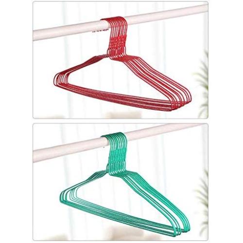 10pcs Random Color Cloth Hanger Durable Closet Coat Clothing Towel Storage Rack Closet Space Saver Drying Rack Non Slip Home Storage