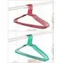 10pcs Random Color Cloth Hanger Durable Closet Coat Clothing Towel Storage Rack Closet Space Saver Drying Rack Non Slip Home Storage