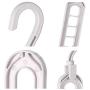Clothes Hangers with 9 Hole - Samoii Set of 6 Space Saving Hangers Magic Cascading Hanger Closet Clothes Organizer for Skirt Hangers - Clothes Hanger - Pants Hangers - Ultra Thin No Slip