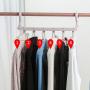 HJYPYJ Magic Hanger,PP Double Hook Folding Hanger,Space-Saving Organizer Hangers,for Balcony,Wardrobe Stable/Blue / 6 pcs