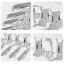 HJYPYJ Magic Hanger,Adjustable PP Folding Hanger,Space-Saving Organizer Hangers,Suitable for Balcony Wardrobe,Load-Bearing 10Kg Non-Slip/Green / 430mm
