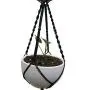 Macrame Plant Hanger & Holder, Hanging Planter 4 Legs Double Deck For 8 inch to 10 inch Two Pots Indoor Outdoor Hanging Planter Hemp Rope 67 Inch with Metal ring (Cotton-Black) Macrame Plant Hanger & Holder, Hanging Planter 4 Legs Double Deck For 8 inch to 10 inch Two Pots Indoor Outdoor Hanging Planter Hemp Rope 67 Inch with Metal ring (Cotton-Black)