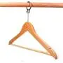 KYCPTNFJ Multifunction Wood Suit Hanger, Wood Clothes Hanger with Ring 12 Pieces KYCPTNFJ Multifunction Wood Suit Hanger, Wood Clothes Hanger with Ring 12 Pieces