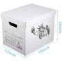 SEMAXE Stroage Carton Boxes with Lift-Off Lid，Portadle File Storage Tape-Free Assembly Moving Boxes, 10-Pack,14" x 11" x 10"