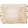 White Star Canvas Storage Basket Boxes for Household Storage with Blue Stars. 16.5in x 12.5in x 7.5in White Star Canvas Storage Basket Boxes for Household Storage with Blue Stars. 16.5in x 12.5in x 7.5in