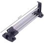 NTS 250mm，350mm,450mm Stainless Steel Retractable Wardrobe Rail Clothes Hanger Towel Coat Racks Closet Rod (250MM)