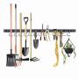 Adjustable Storage System 48 Inch, Wall Holders for Tools, Wall Mount Tool Organizer, Garage Organizer, Garden Tool Organizer, Garage Storage