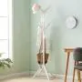 GFF Coat Rack Free Standing Wooden TreeShaped Display Coat Hat Rack Stand Hanger with 4 Tiers 8 Hooks and Solid Feet Hooder Entryway Bedroom for Clothes Scarves and Hats, White Color GFF Coat Rack Free Standing Wooden TreeShaped Display Coat Hat Rack Stand Hanger with 4 Tiers 8 Hooks and Solid Feet Hooder Entryway Bedroom for Clothes Scarves and Hats, White Color