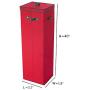 Elf Stor 83-DT5519 40 in. Tall Wrapping Paper Storage Boxes in Red