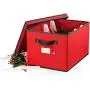 ZOBER Christmas Light Boxes Storage - Premium 600D Oxford, with 4 Plastic Light Wraps, to Store Up to 800 Holiday Christmas Lights Bulbs, Reinforced Stitched Handles 5 Year Warranty (Red) ZOBER Christmas Light Boxes Storage - Premium 600D Oxford, with 4 Plastic Light Wraps, to Store Up to 800 Holiday Christmas Lights Bulbs, Reinforced Stitched Handles 5 Year Warranty (Red)