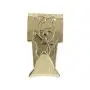 Set of 12 Solid Brass Moulding Picture Hooks Hangers Heavy Duty Rail Hanging Hook Polished Lacquered Finish