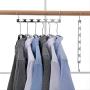 KIPB 6 Hole Shirts Clothes Hanger Holders Multifuction Save Space Non-Slip Clothing Organizer Practical Racks Hangers for Clothes