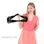 MIZGI Premium Velvet Hangers (Pack of 50) Heavyduty - Non Slip - Velvet Suit Hangers Black - Chrome Hooks,Space Saving Clothes Hangers (Black-01)
