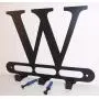 Capital Letter W Monogram Wall Hook Hanger. Satin Black. Solid Steel. Screws Included. Capital Letter W Monogram Wall Hook Hanger. Satin Black. Solid Steel. Screws Included.