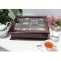 Large Tea Bag Chest Cabinet/Tea Bag Storage Box, Solid Wood (Mahogany Finish) Large Tea Bag Chest Cabinet/Tea Bag Storage Box, Solid Wood (Mahogany Finish)