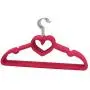 BriaUSA Clothes Hangers Heart Shaped Slim, Sturdy with Steel Swivel Chrome Hooks ? Dark Pink ? Boxes of 20
