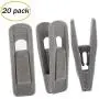 Velvet Hangers Clips 20 Pack, Grey Pants Hangers Velvet Clips, Strong Finger Flocked Clips Perfect for Thin Clothes Velvet Hangers Velvet Hangers Clips 20 Pack, Grey Pants Hangers Velvet Clips, Strong Finger Flocked Clips Perfect for Thin Clothes Velvet Hangers