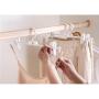 Yuqianjin 10-Pack Suit Hangers with Clips, Space Saving Clothes Hangers 14 Inch (Color : Pink)